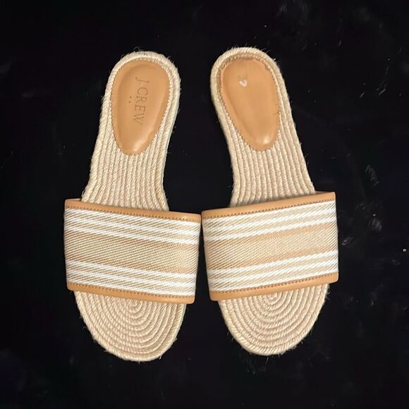J. Crew Women's Tan Espadrille Sandals - Picture 2 of 7